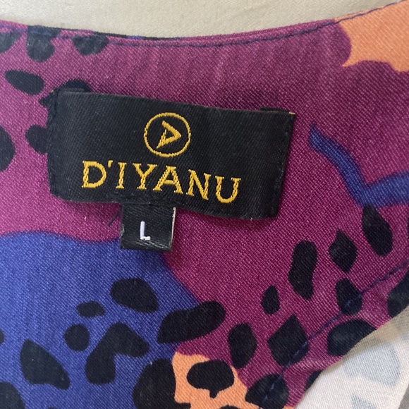 D’IYANU Woman’s African Print Crop Top with Zipper Back Size M - Picture 5 of 8